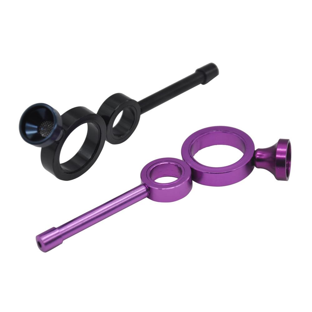 Creative Two Ring Weed Pipe
