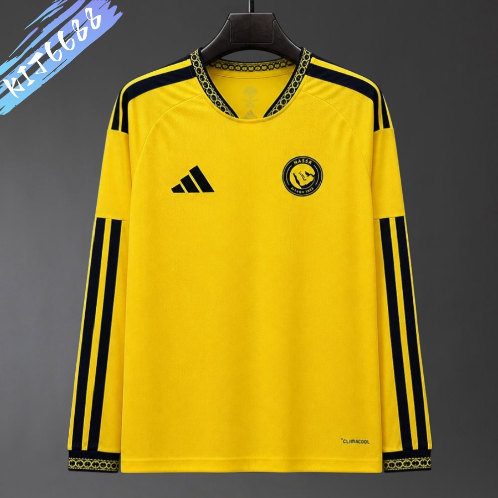 Al-Nassr 2026/2027 Riyadh Victoryr Home Long Sleeve Football Shirt (Fans version)