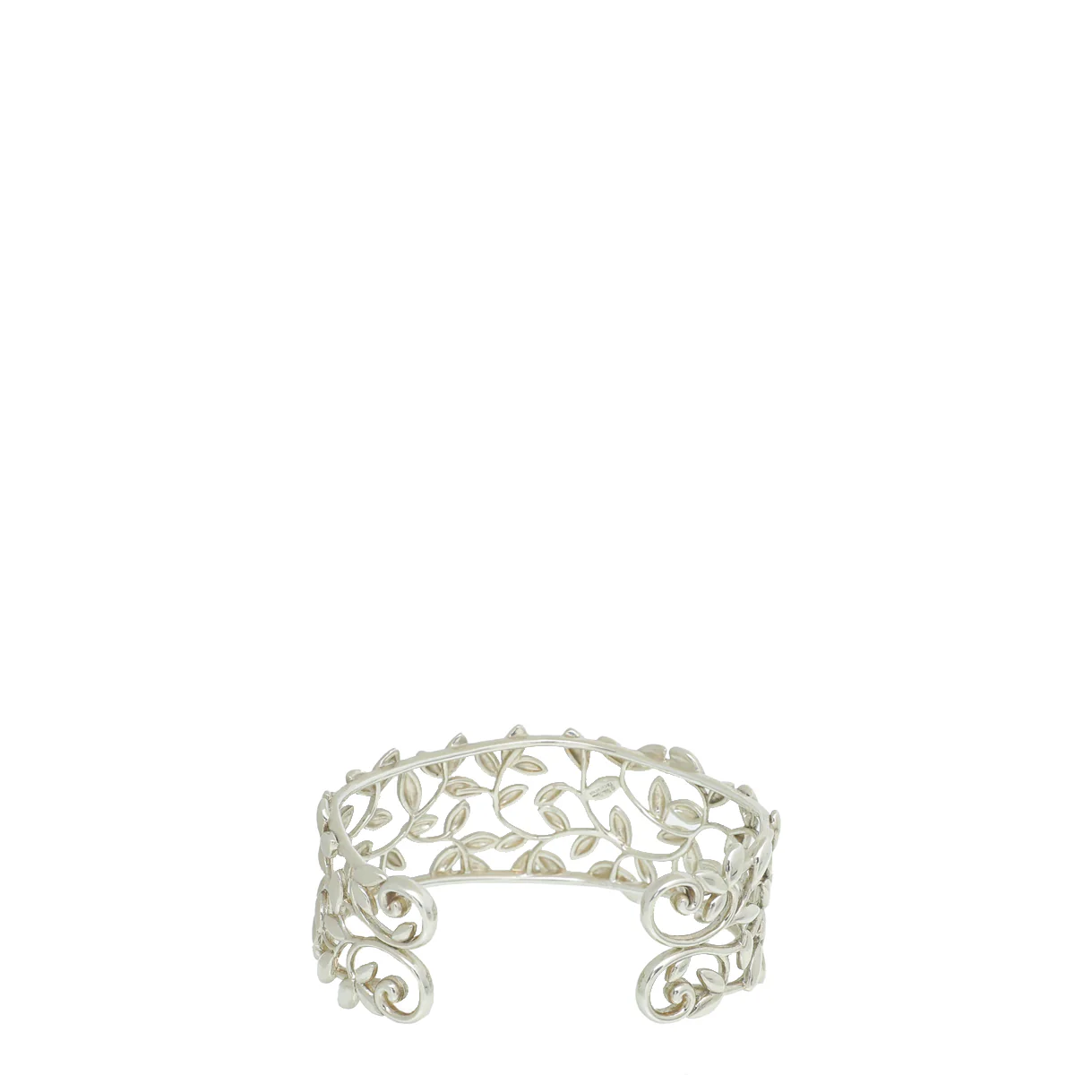 Tiffany & Co Sterling Silver Paloma Picasso Olive Leaf Open Cuff Bracelet