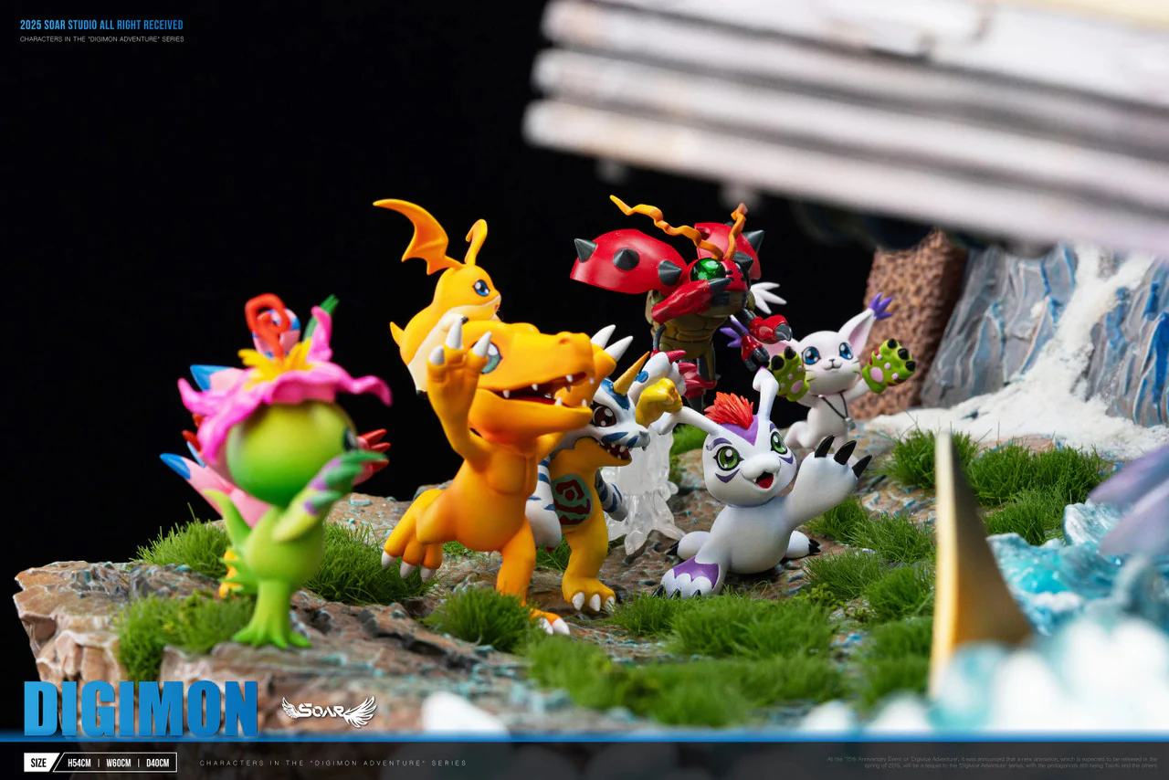 Digimon - Digimon Group | Resin Statue | by Soar Studio