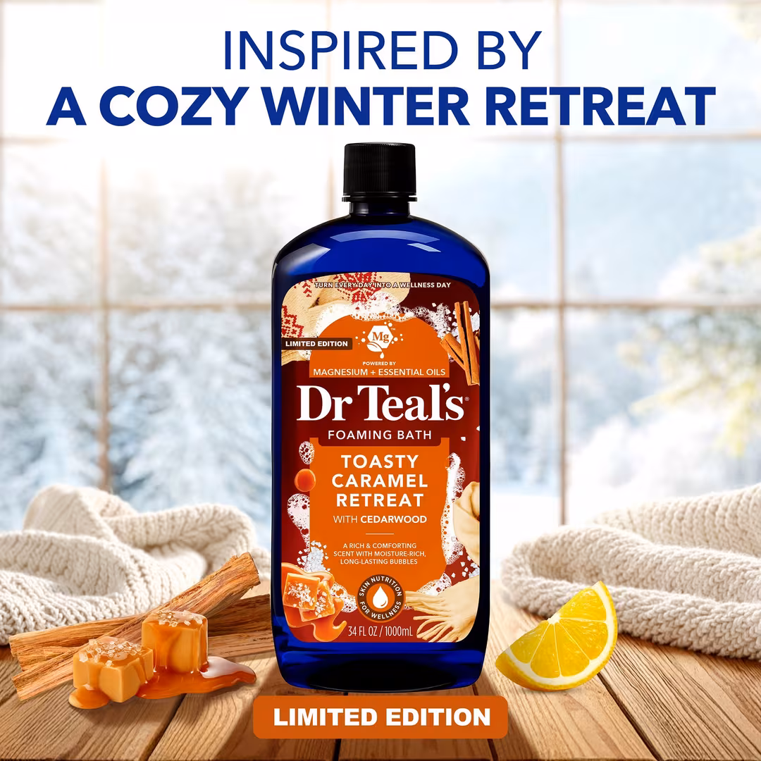 Dr Teal's  Toasty Caramel Foaming Bath with Pure Epsom Salt