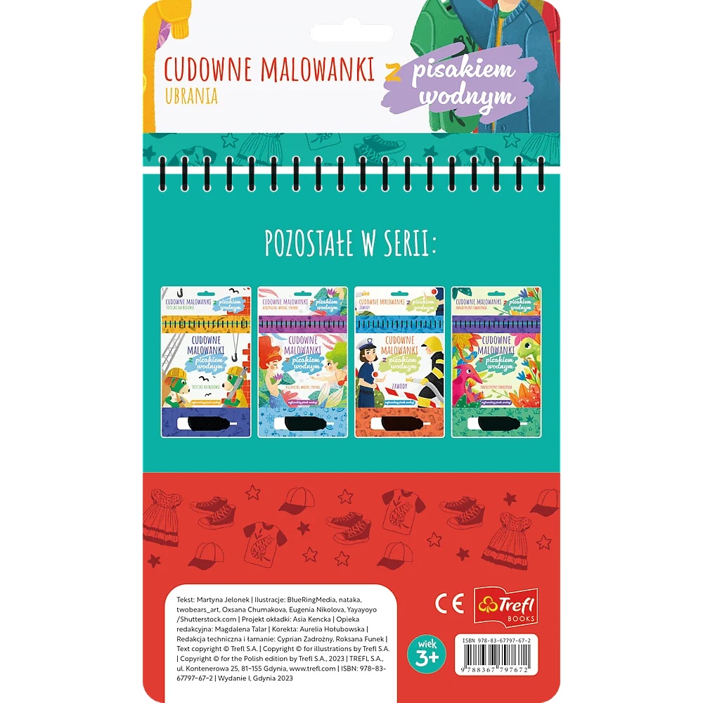 Książka Aktywizująca Ubrania. Cudowne Malowanki Z Pisakiem Wodnym