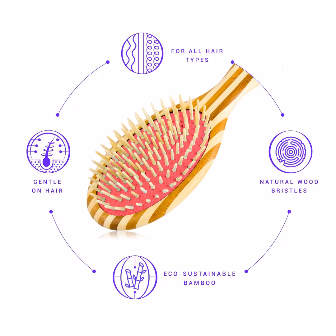 Tiri Pro  Sustainable Bamboo Brush with Natural Bristles