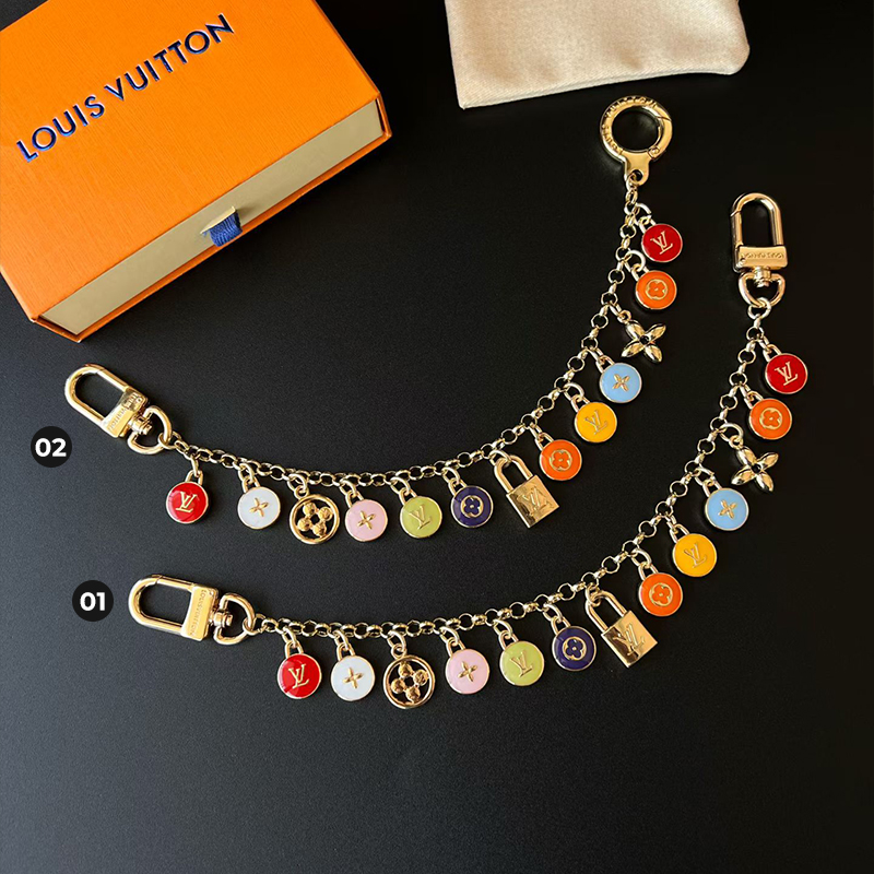 LV Love Lock Heart Bag Charm