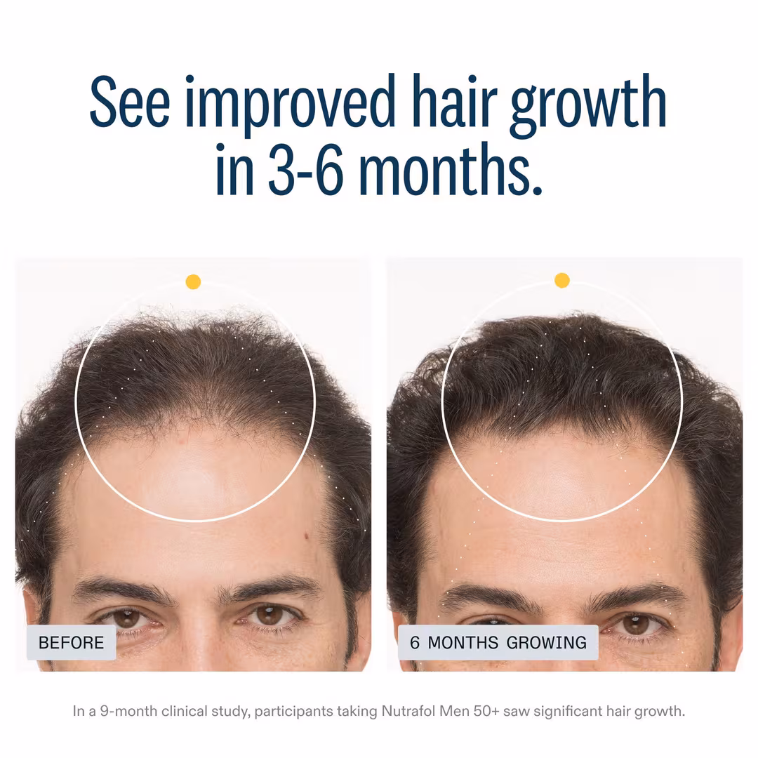 NUTRAFOL  Men 50+ Clinically Tested Hair Growth Supplement
