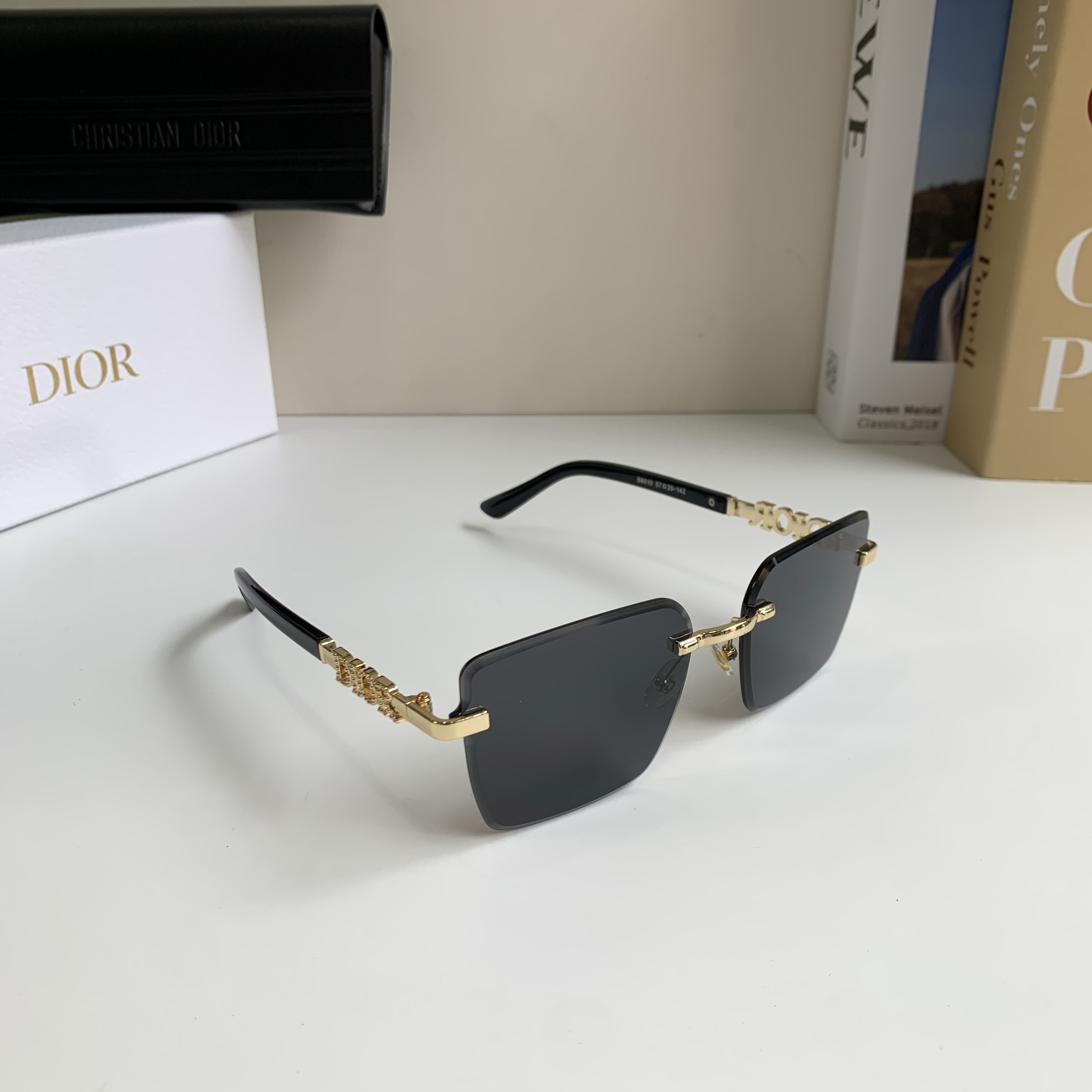 New Arrival Fashion Square Rimless Sunglasses