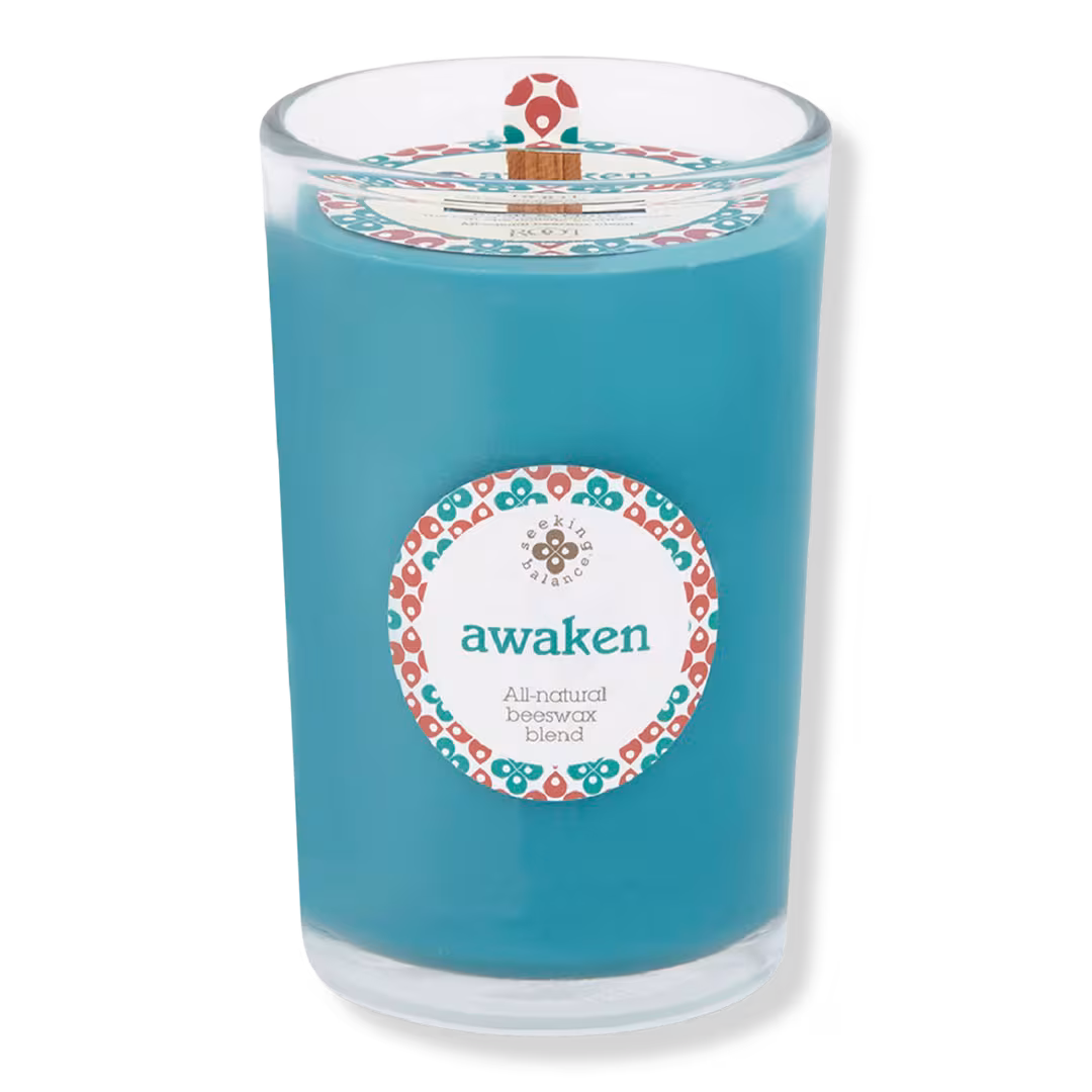 Root Candles  Seeking Balance Awaken - Basil & Lime Aromatherapy Candle