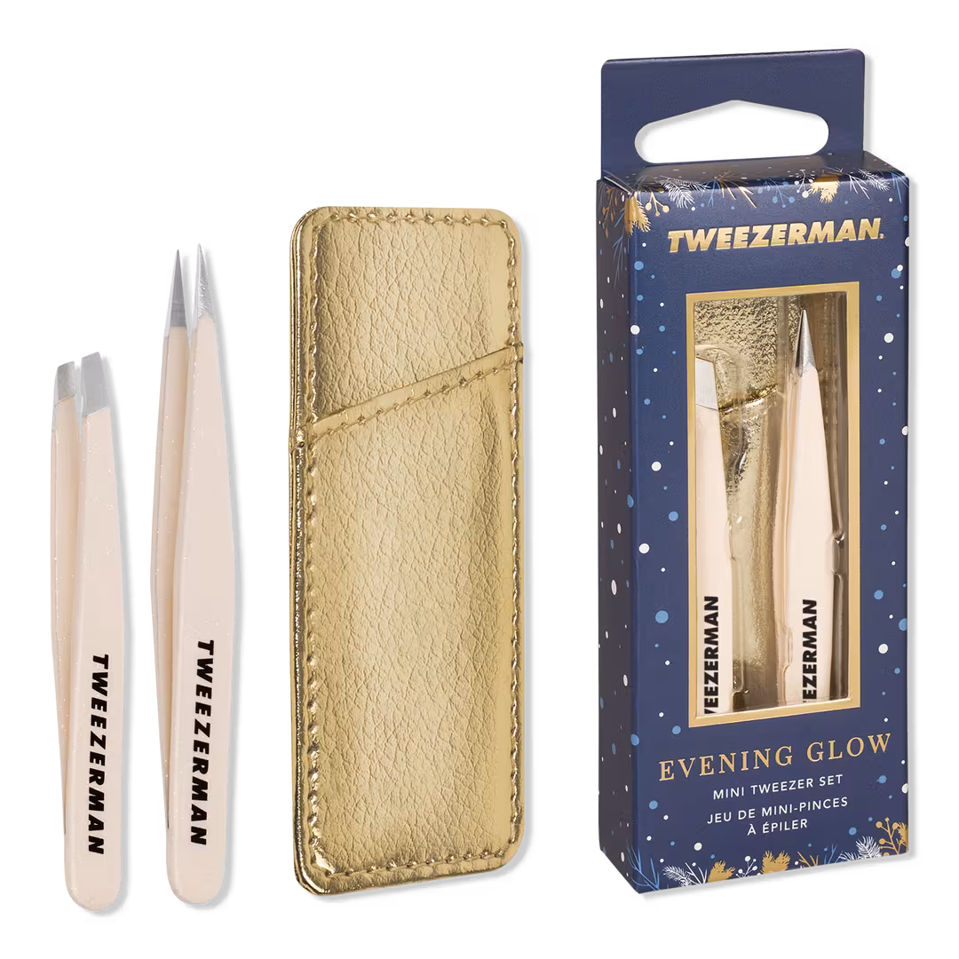 Tweezerman  Evening Glow Mini Tweezer Set with Case