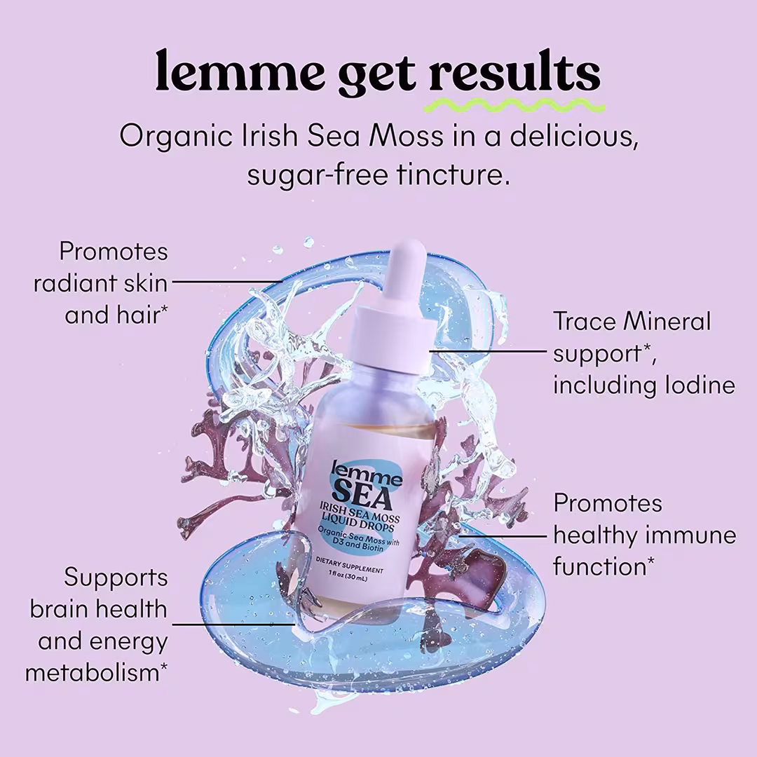 Lemme  Sea Moss: Irish Sea Moss Beauty Liquid Drops