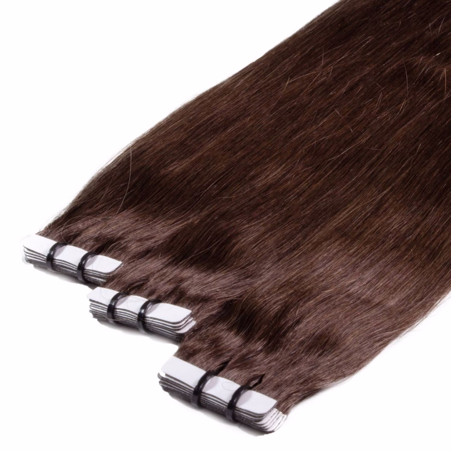 Tape Extensions Premium Echthaar #4/77 mittelbraun braun-intensiv