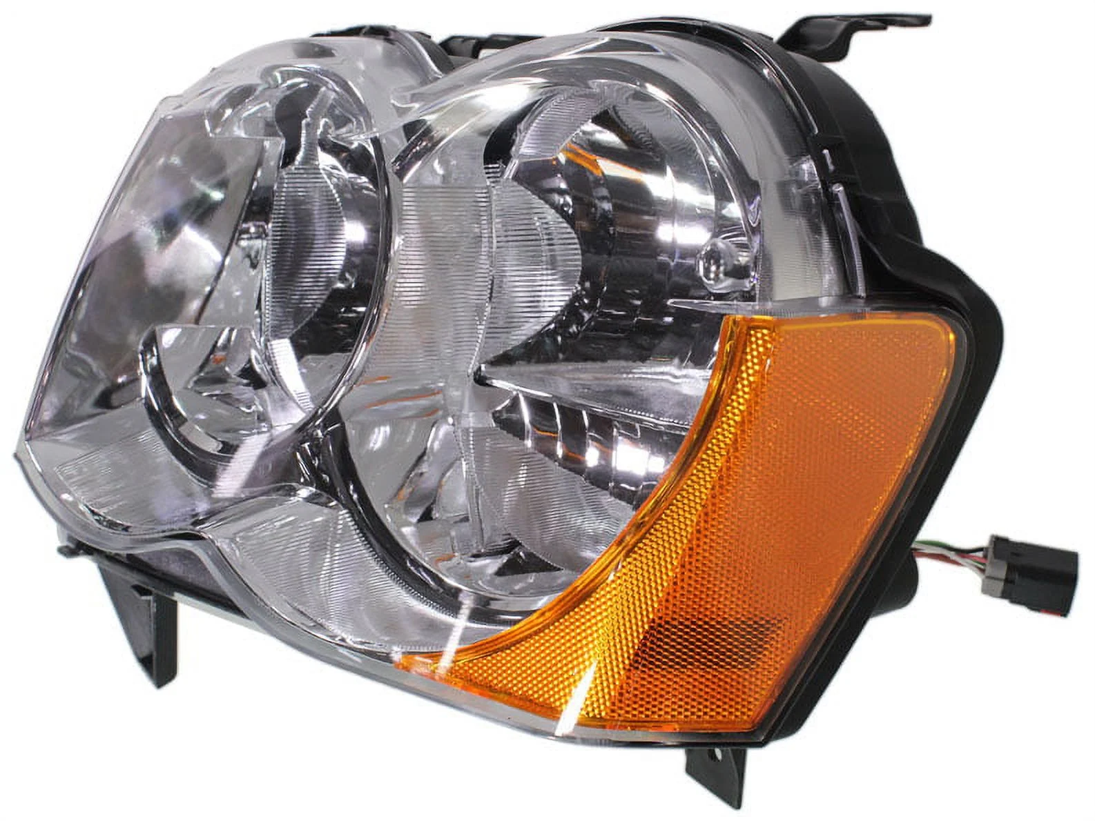 Headlight Compatible With 2008-2010 Jeep Grand Cherokee Left Driver Halogen With bulb(s)