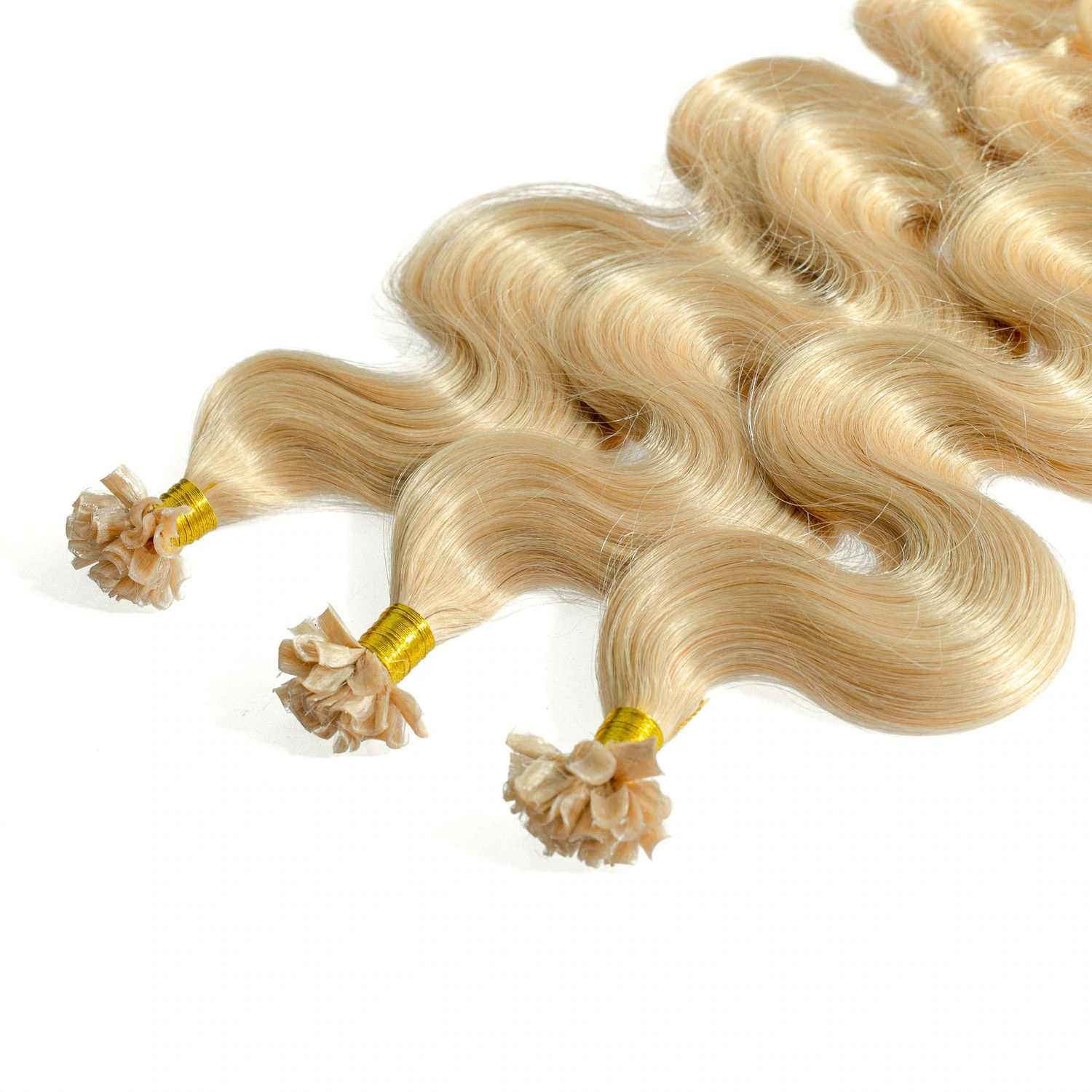 Bonding Extensions Premium Echthaar #9/31 Lichtblond Gold-Asch 0,8g