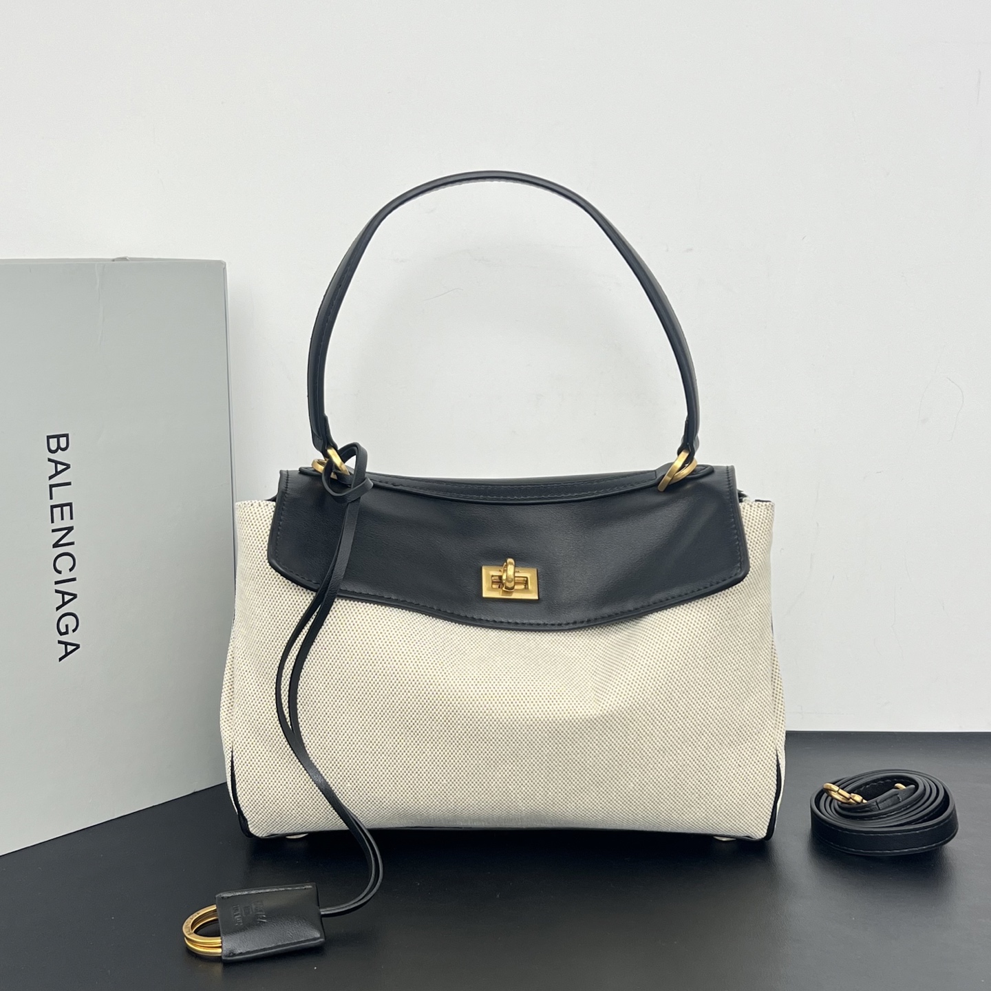 Balenciaga Rodeo Canvas Handbag