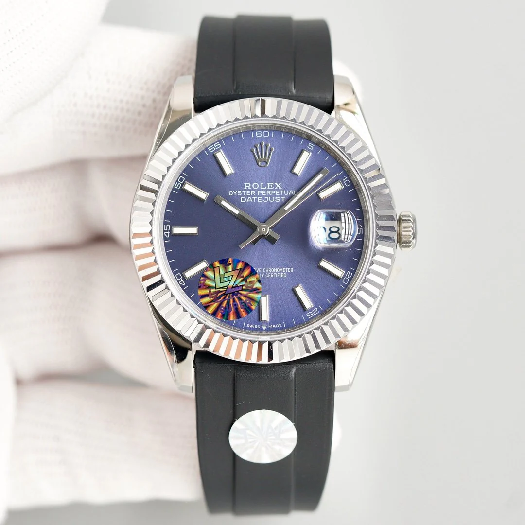 Rolex Watch DATEJUST II 41MM STAINLESS STEEL BLUE DIAL RUBBER STRAP
