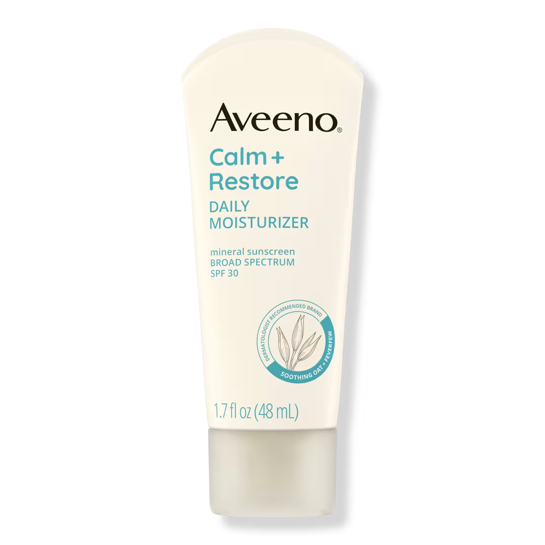 Aveeno  Calm + Restore Daily Moisturizer Mineral Sunscreen with Broad Spectrum SPF 30