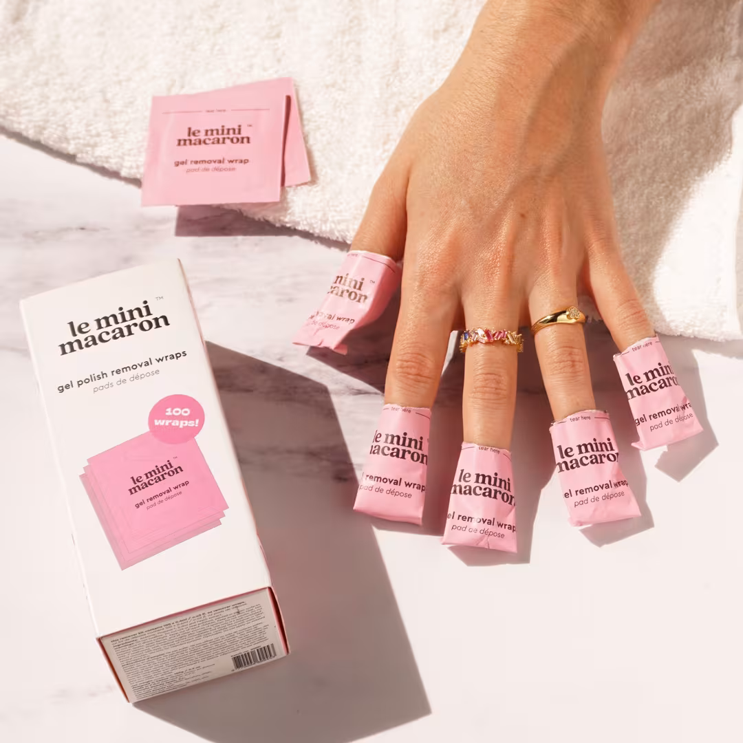 Le Mini Macaron  Mess-Free Gel Polish Remover Wraps