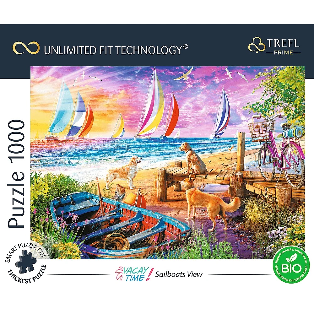 Puzzle Prime 1000 El. Sailboats View