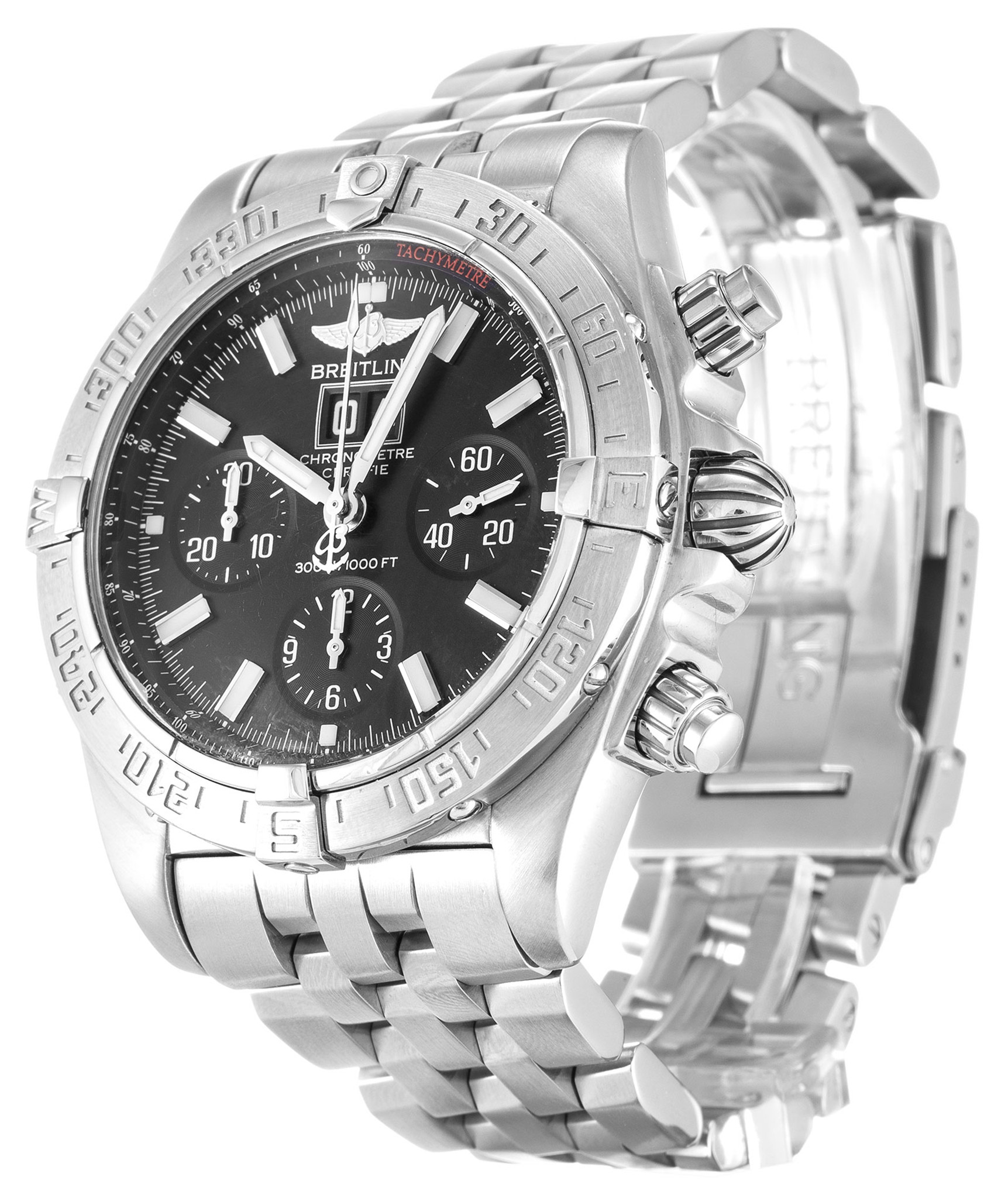Replica Breitling Blackbird Black Dial Stick Markers A44359