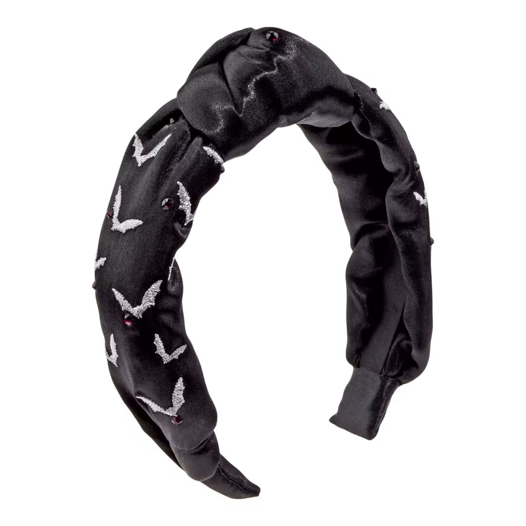 Conair Accessories  Halloween Bat Embroidered Headband