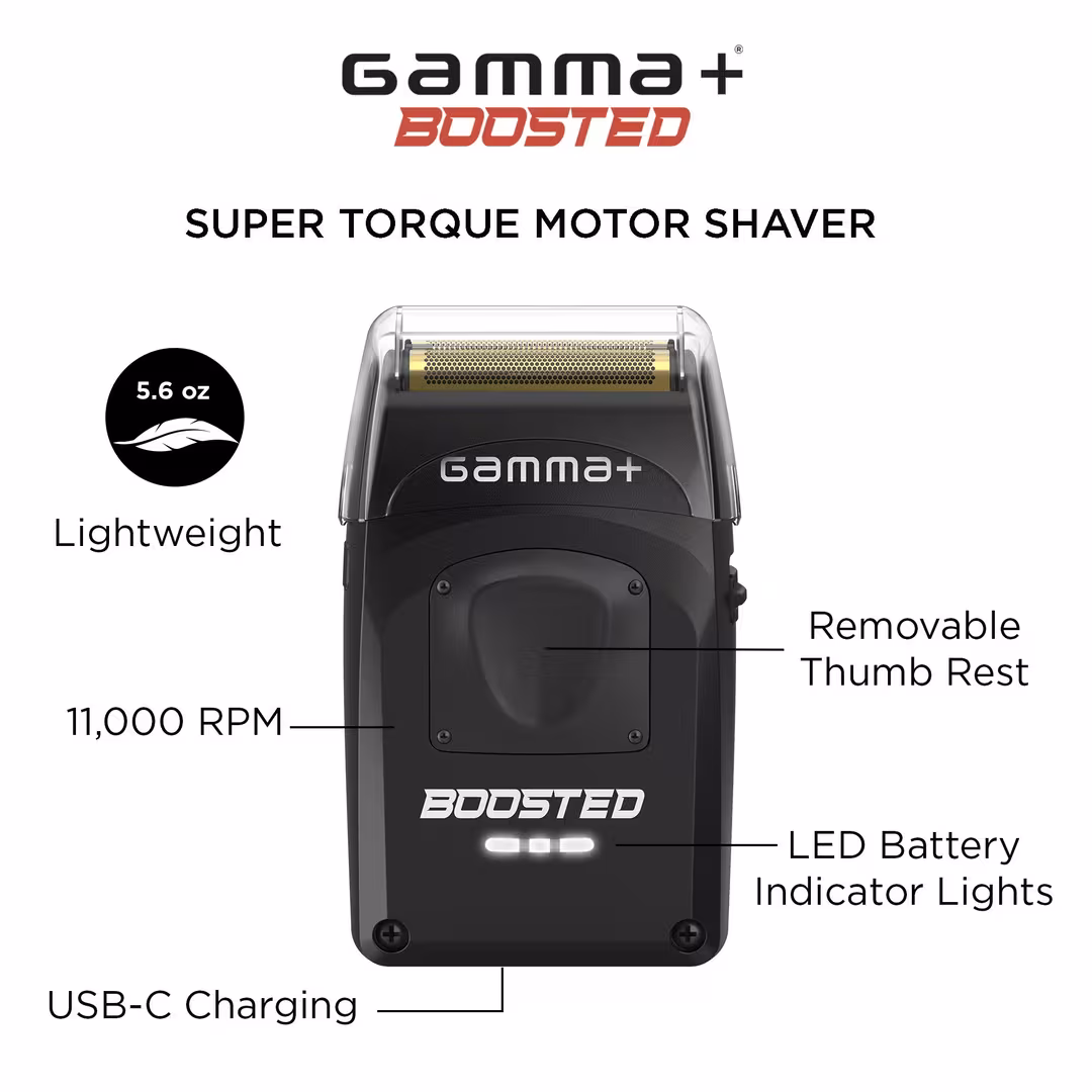 GAMMA+  Boosted Cordless Double Foil Shaver