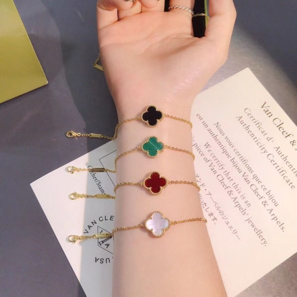 Van Cleef Bracelet Dupe, Single Clover Bracelet