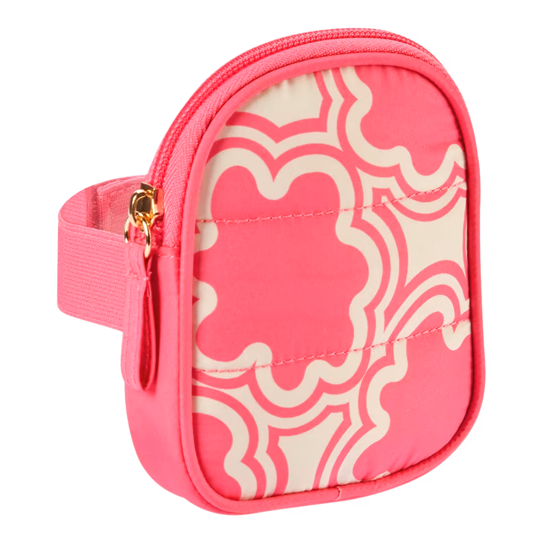Tartan + Twine  Floral Pink Water Bottle Pouch With Key Chain