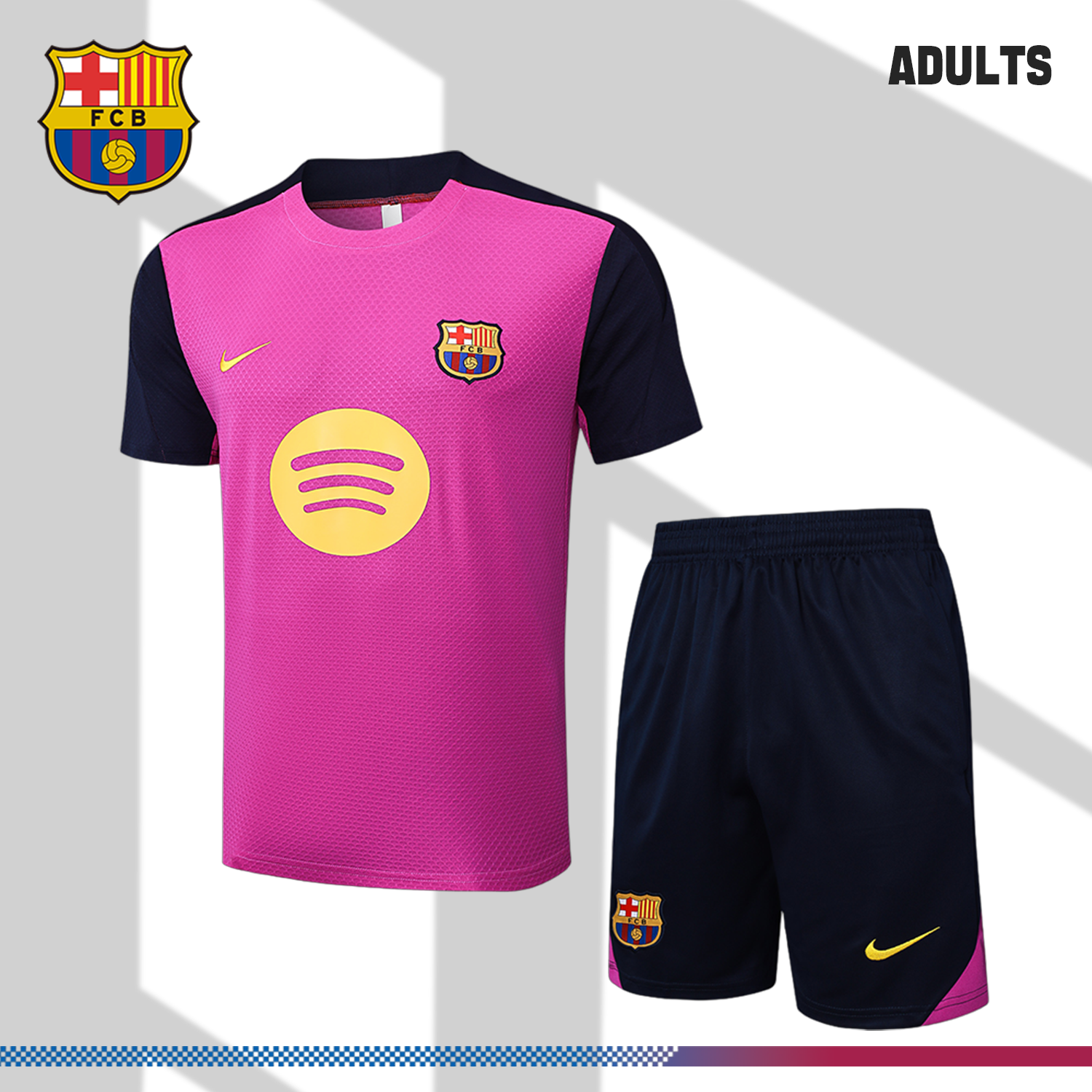 2024/2025 Barcelona purple adult short-sleeved training suit (adult kit)