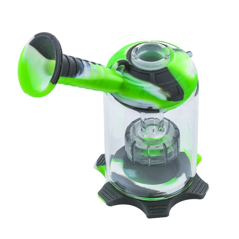 5 Castle Silicone Showerhead Perc Dab Rig (Random Color)
