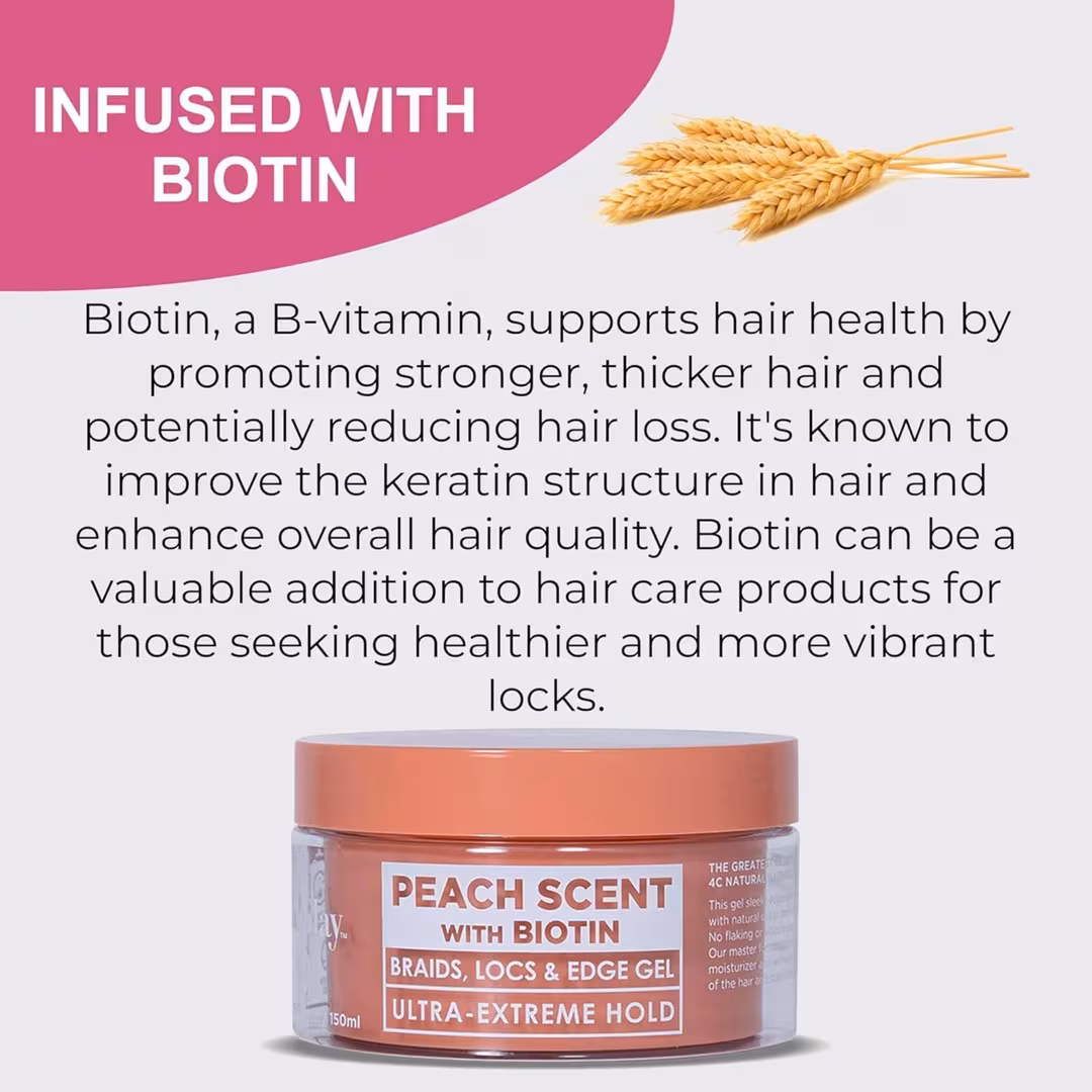 Esha  Slick N Slay 2-IN-1 Braid & Edge Gel - Peach