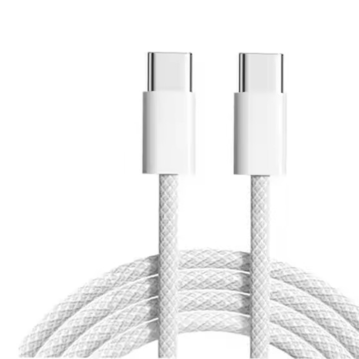 High Quality USB-C to USB-C Braided Charging Cable 2M Extra Long for iPhone 15