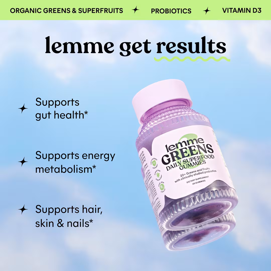Lemme  Greens: Daily Superfood Gummies