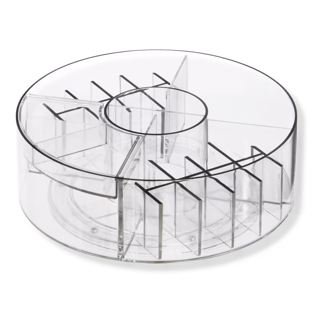 iDesign  Rotating Makeup Organizer with Dividers