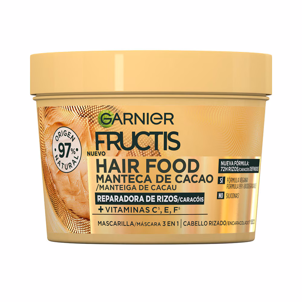 FRUCTIS HAIR FOOD KAKAOBUTTER Maske für gepflegte Locken