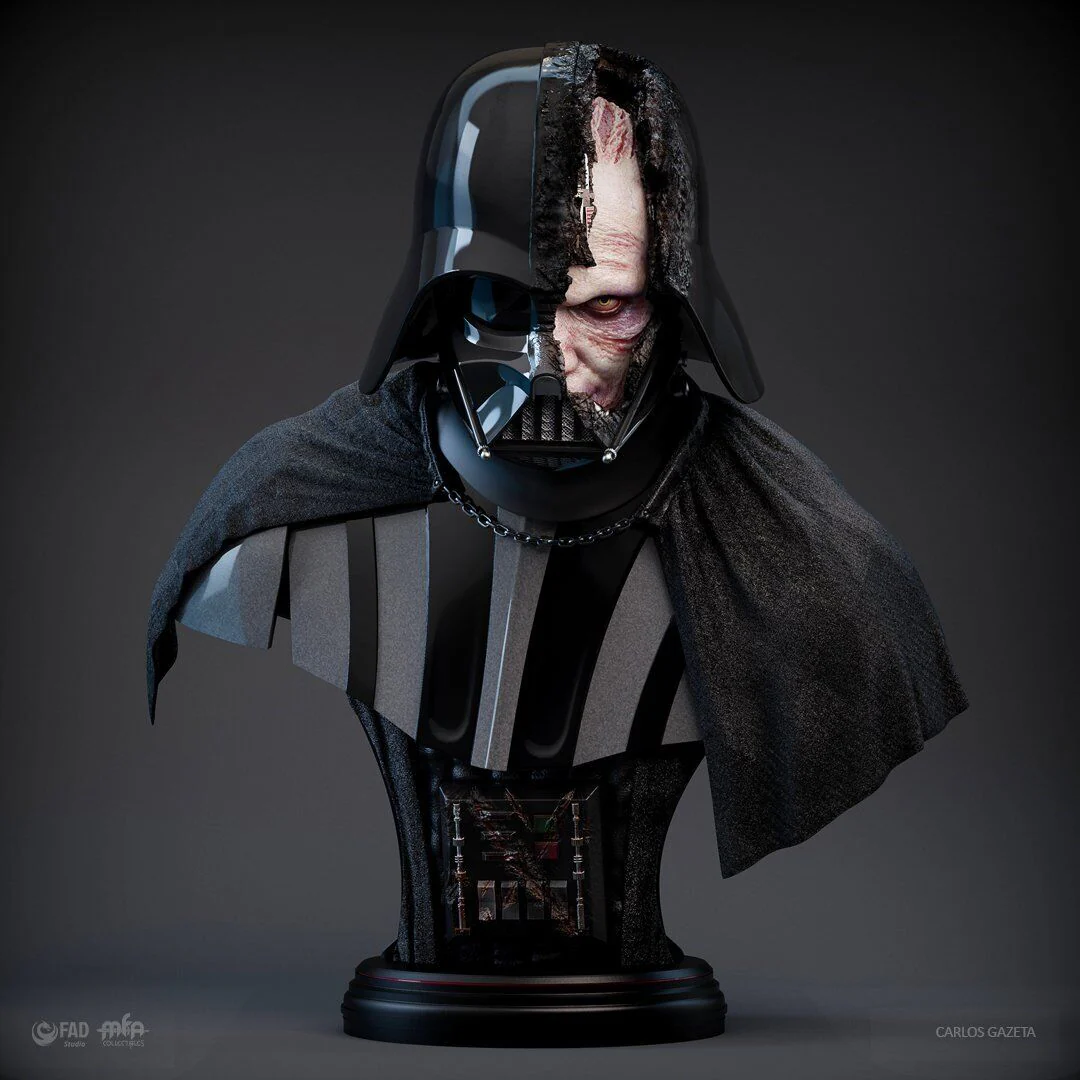 Star Wars - Battle Damaged Darth Vader | 1:1 Resin Bust | von MFA Collectibles
