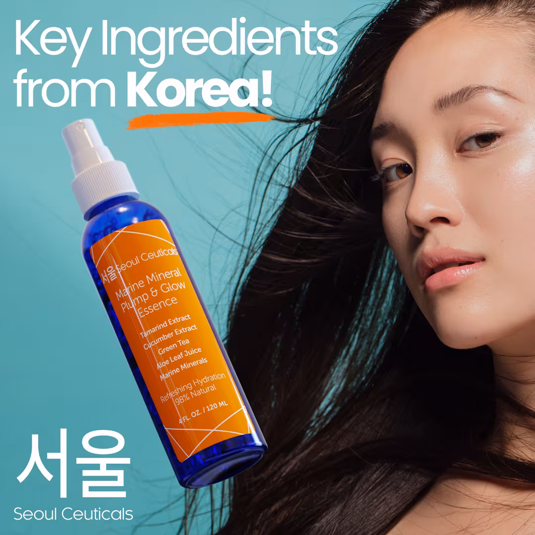 Seoul Ceuticals  Korean Skin Care Marine Mineral Pump & Glow Essence