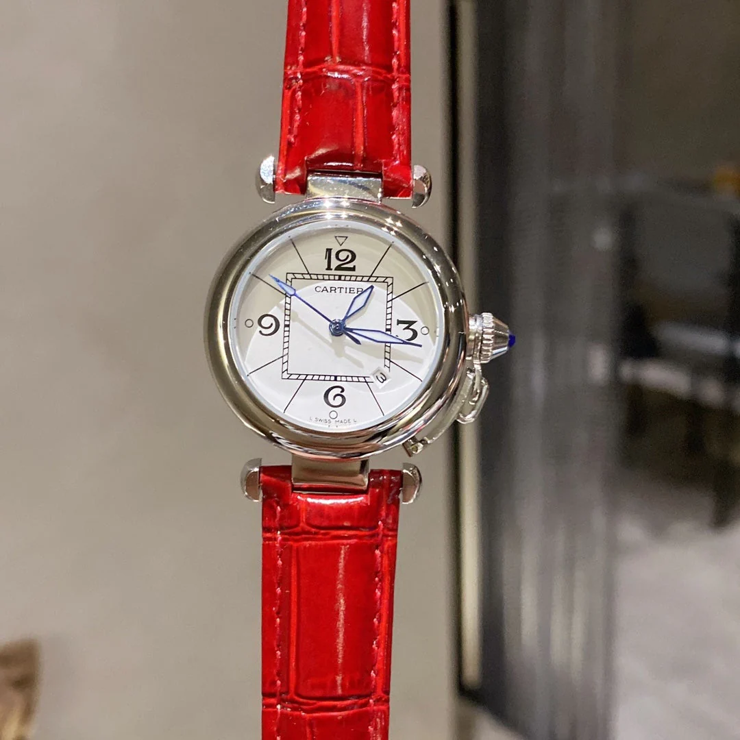 Cartier Watch PASHA DE CARTIER 35MM QUARTZ STEEL WHITE DIAL