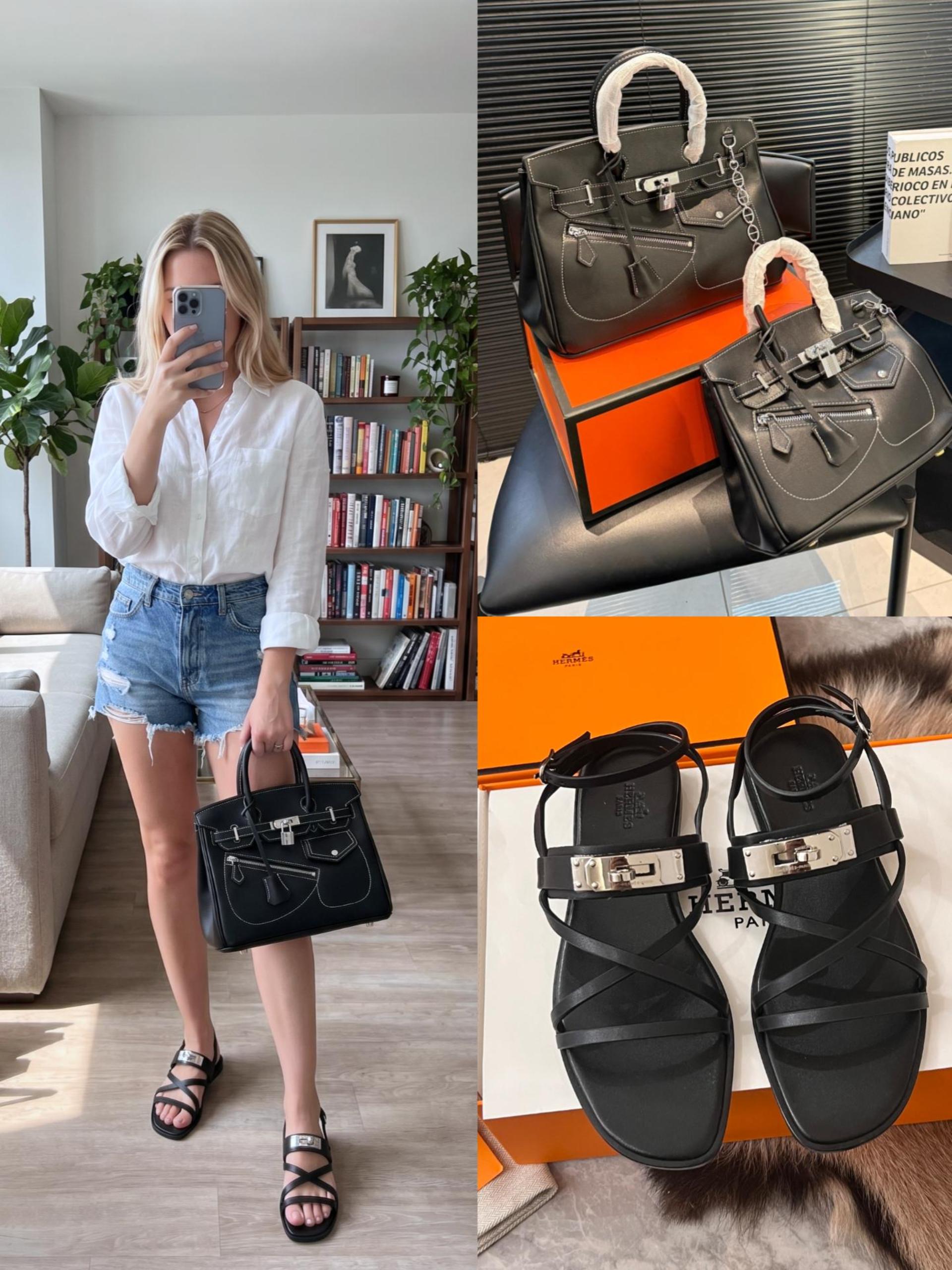 Hermès Shoes & Bag Set