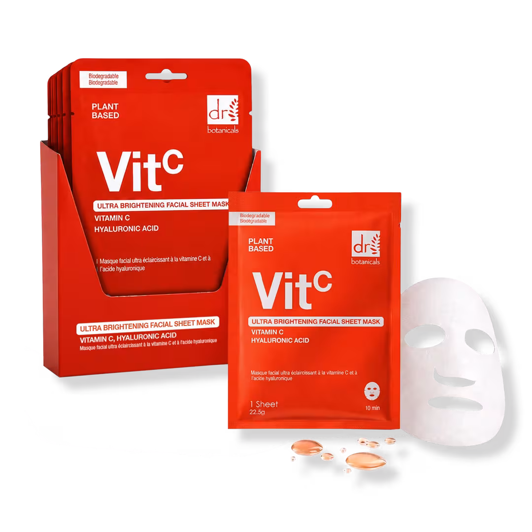 Dr Botanicals  Ultra Brightening Anti-Aging Facial Sheet Mask