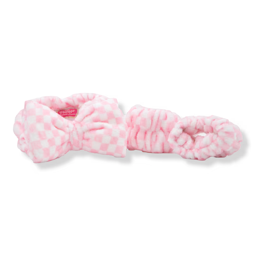 The Vintage Cosmetic Company  Spa Headband and Wrist Cuff Set