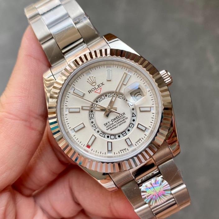 Rolex Watch SKY-DWELLER 42 WHITE DIAL STAINLESS STEEL