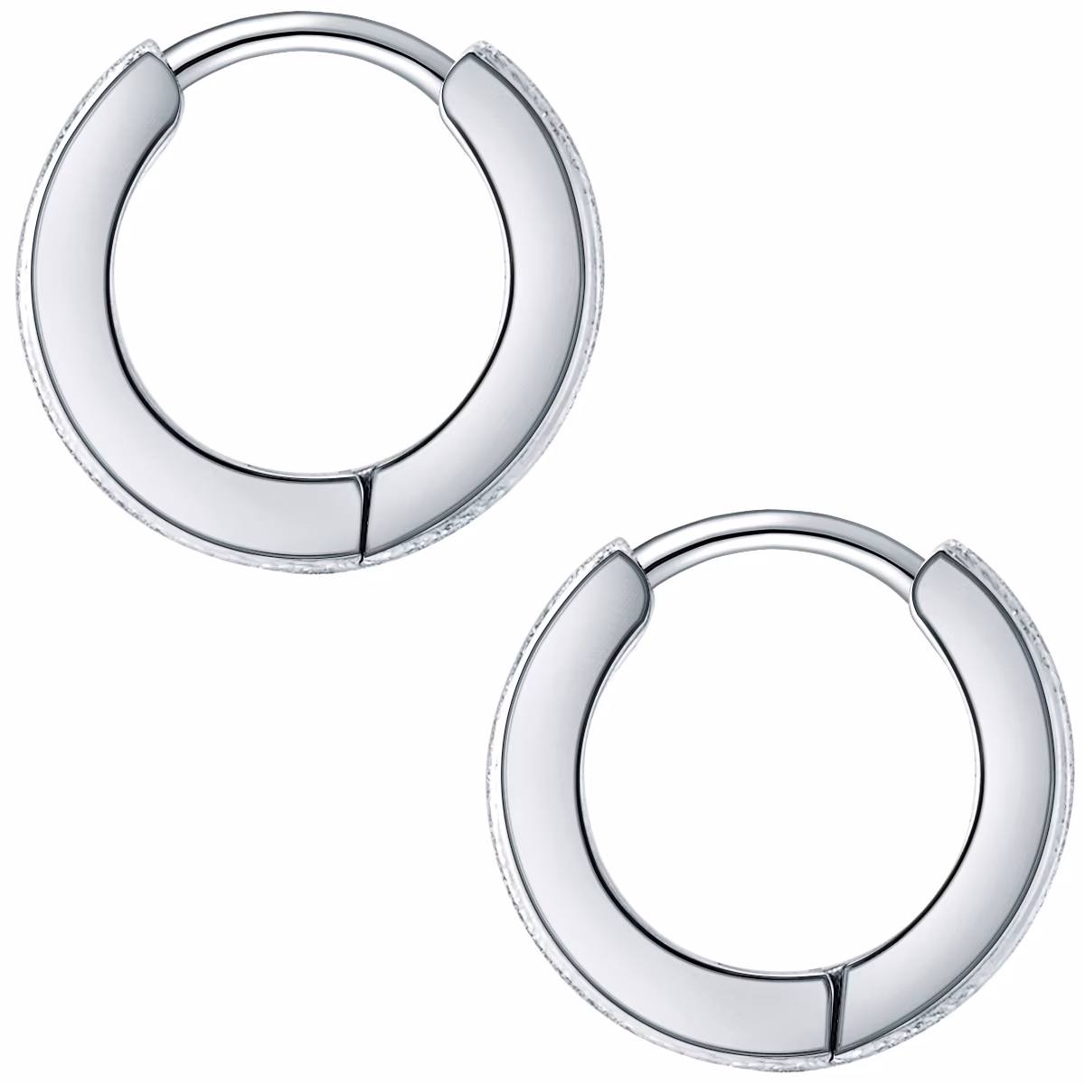 Creolen Edelstahl in Silber