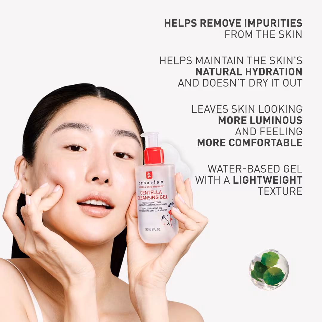 Erborian  Centella Cleansing Gel with Centella Asiatica & Squalane