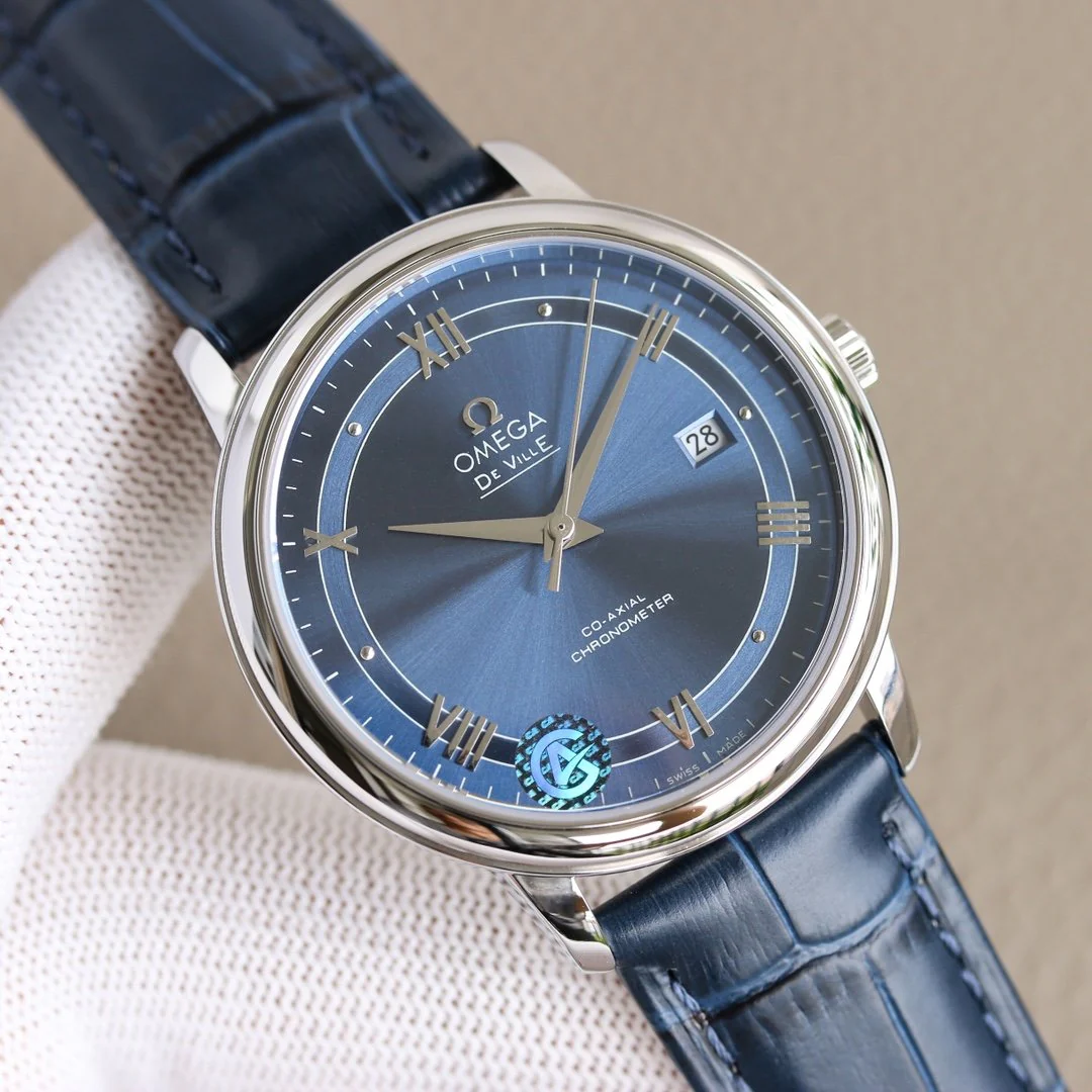Omega Watch DE VILLE PRESTIGE 39.5 SILVER BLUE DIAL