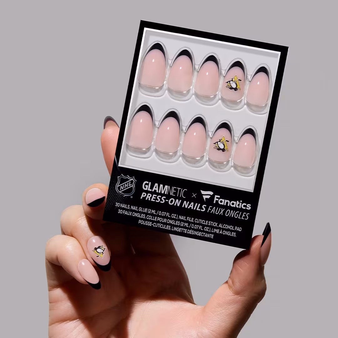 Glamnetic x Fanatics Nail  Pittsburgh Penguins Press-On Nails