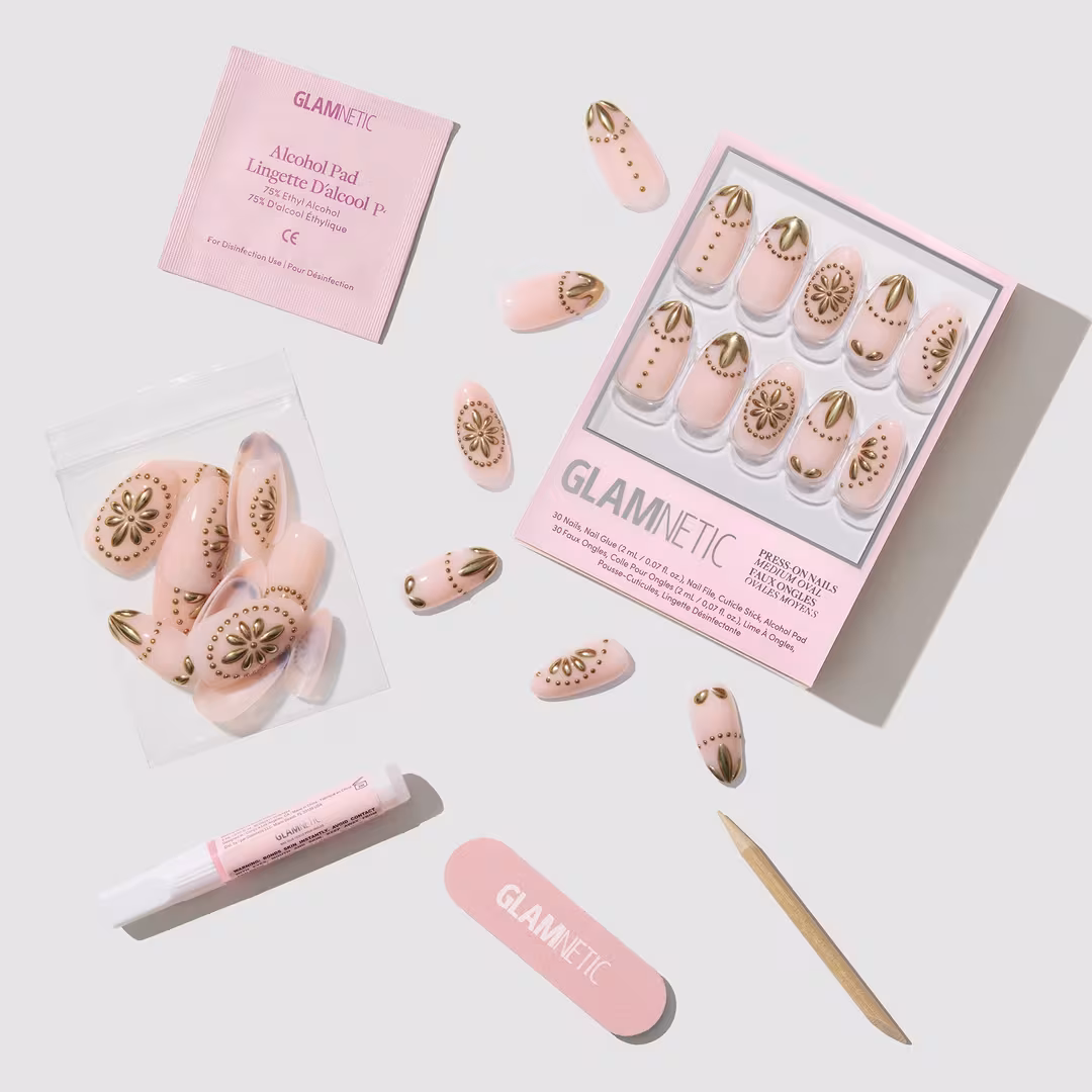 Glamnetic  Athenian Gold Press-On Nails