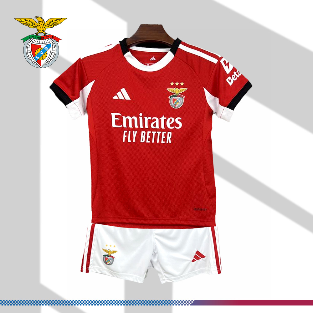 2025/2026 Benfica Football Club Home Football Shirt（Kids Kit socks）