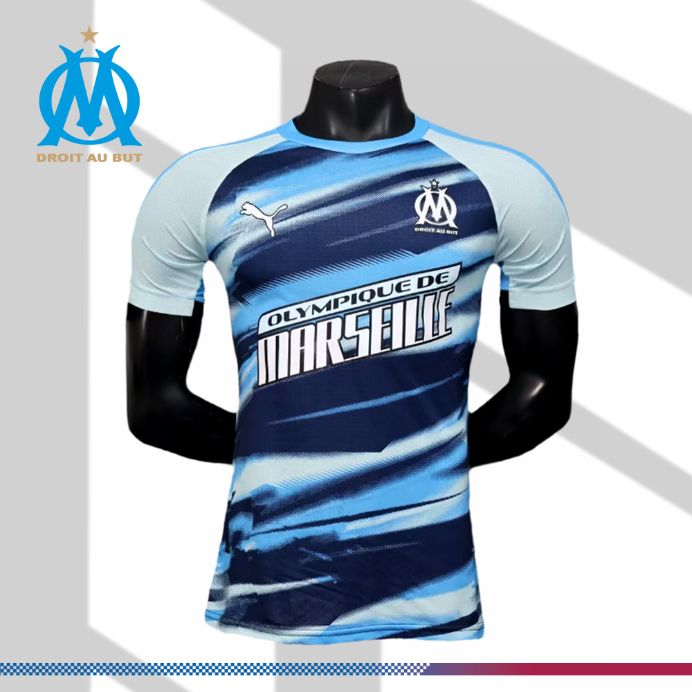 2025/2026 Marseille pre-match training football shirt (playerEdition)