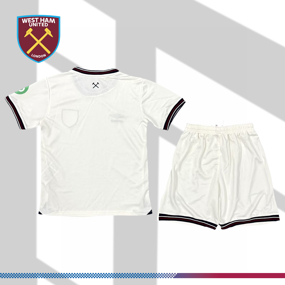 2025/2026 West Ham United Away Football Shirt (Kids Kit)