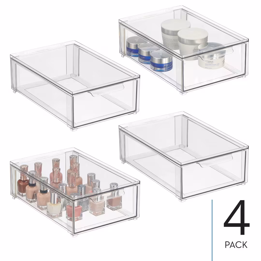 iDesign  2-Pack Stackable Storage Drawers
