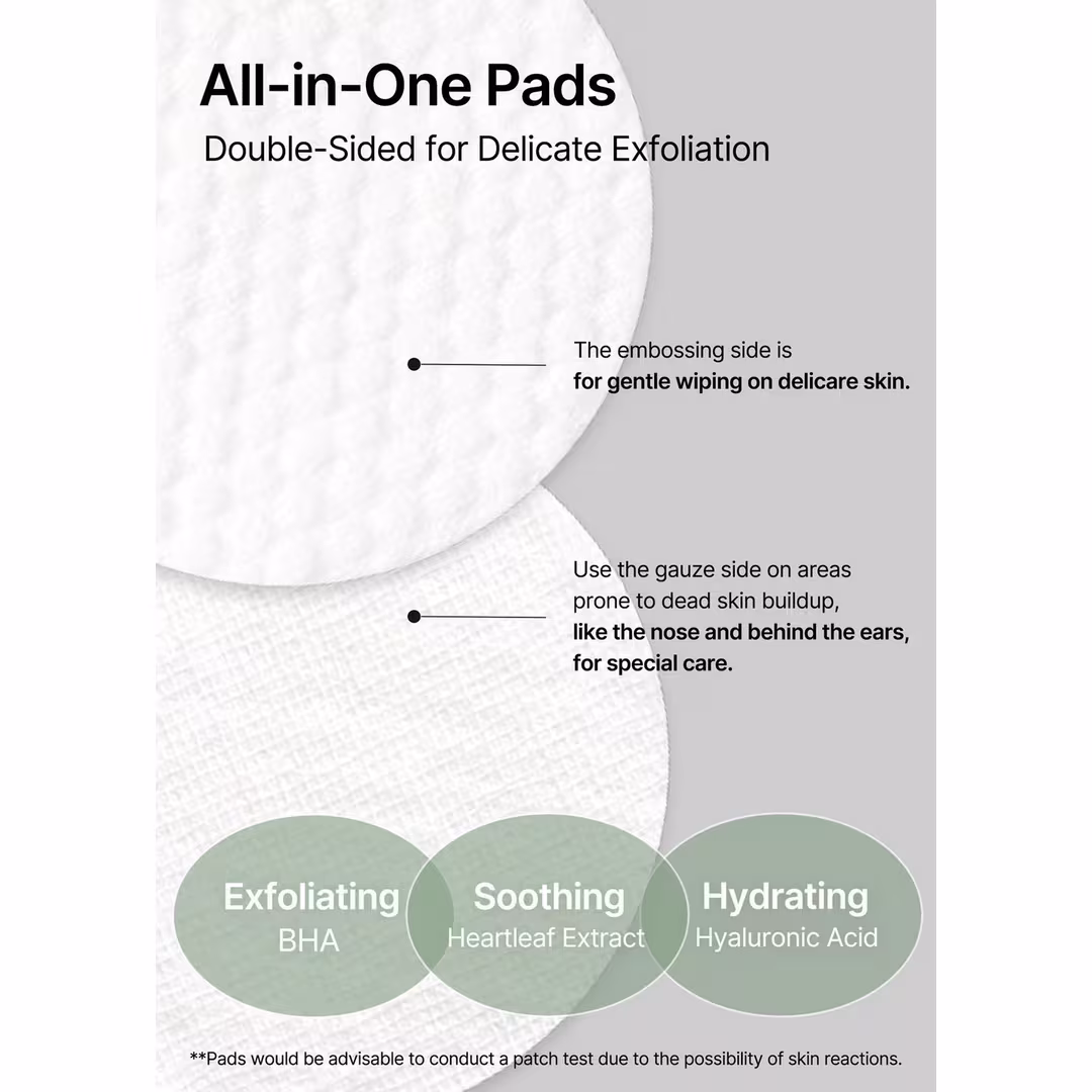 celimax  Jiwoogae Heartleaf BHA Peeling & Exfoliating Pads